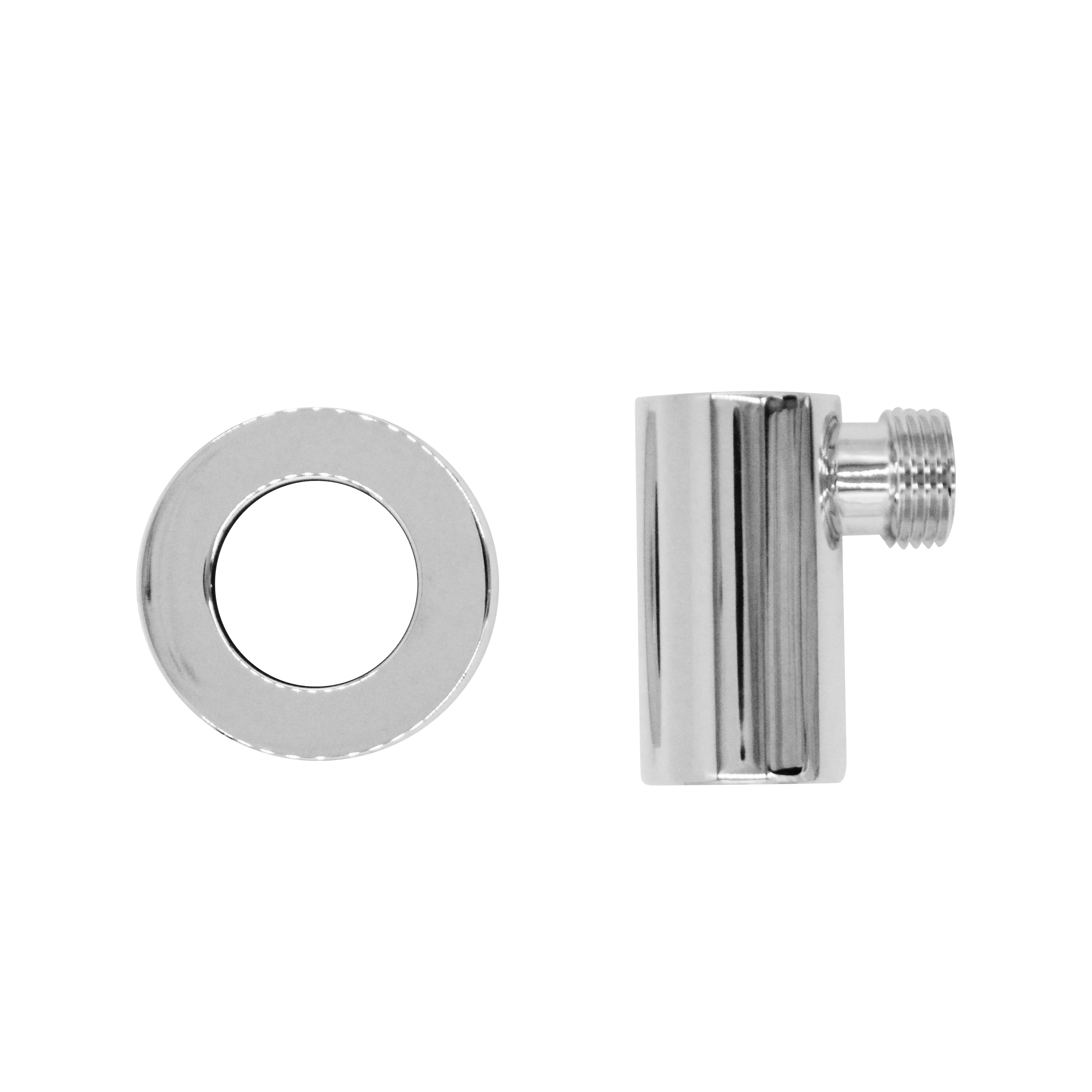 Square Brass Elbow Connector in Chrome (AH1B0193C)