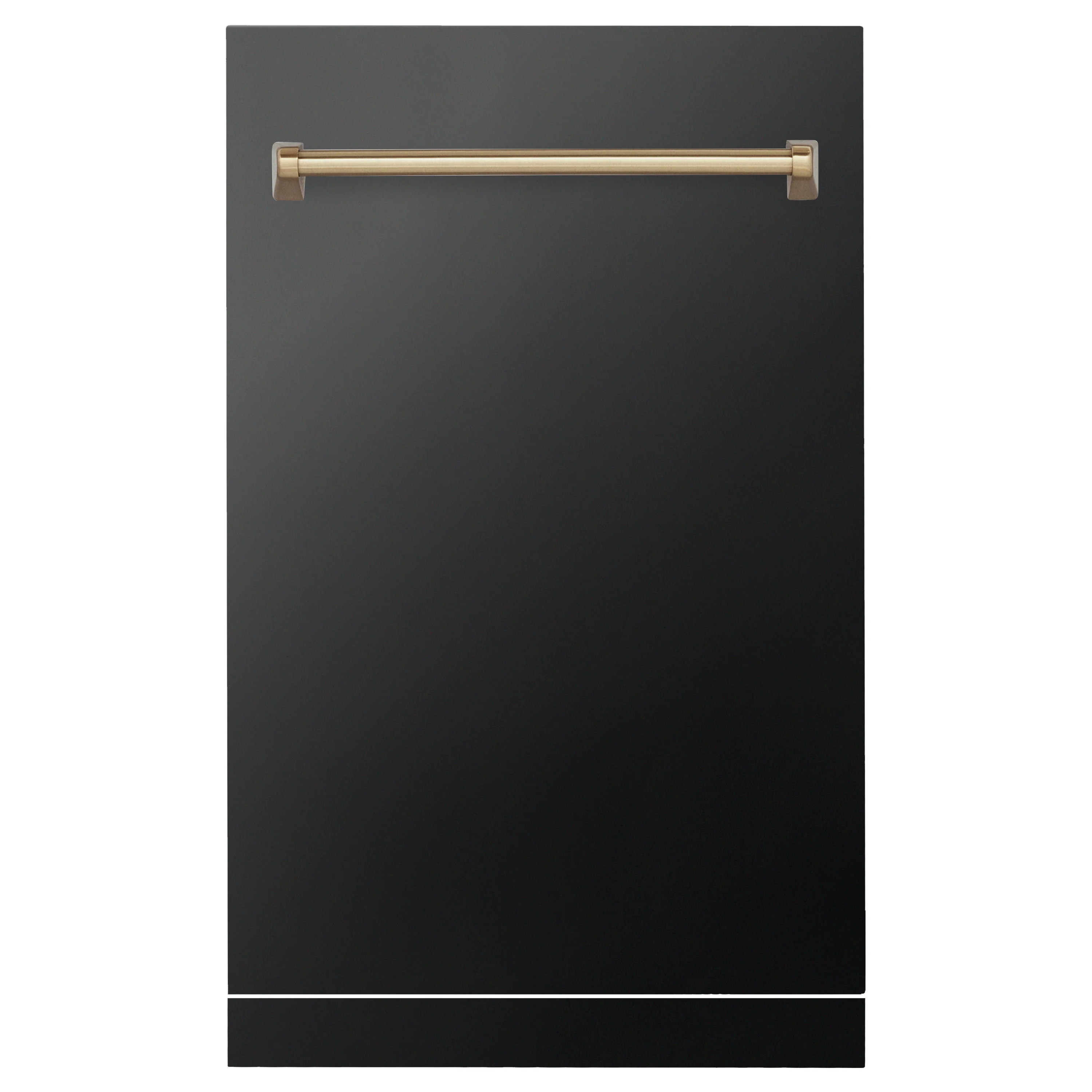 ZLINE 18" Autograph Edition Tallac Dishwasher Panel in Black Stainless Steel with Champagne Bronze Handle (DPVZ-BS-18-CB) - Image 3