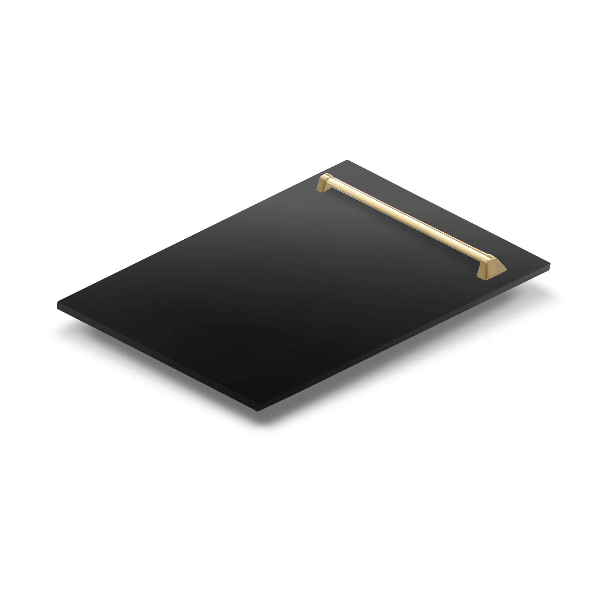 ZLINE 18" Autograph Edition Tallac Dishwasher Panel in Black Stainless Steel with Gold Handle (DPVZ-BS-18-G) - Image 2
