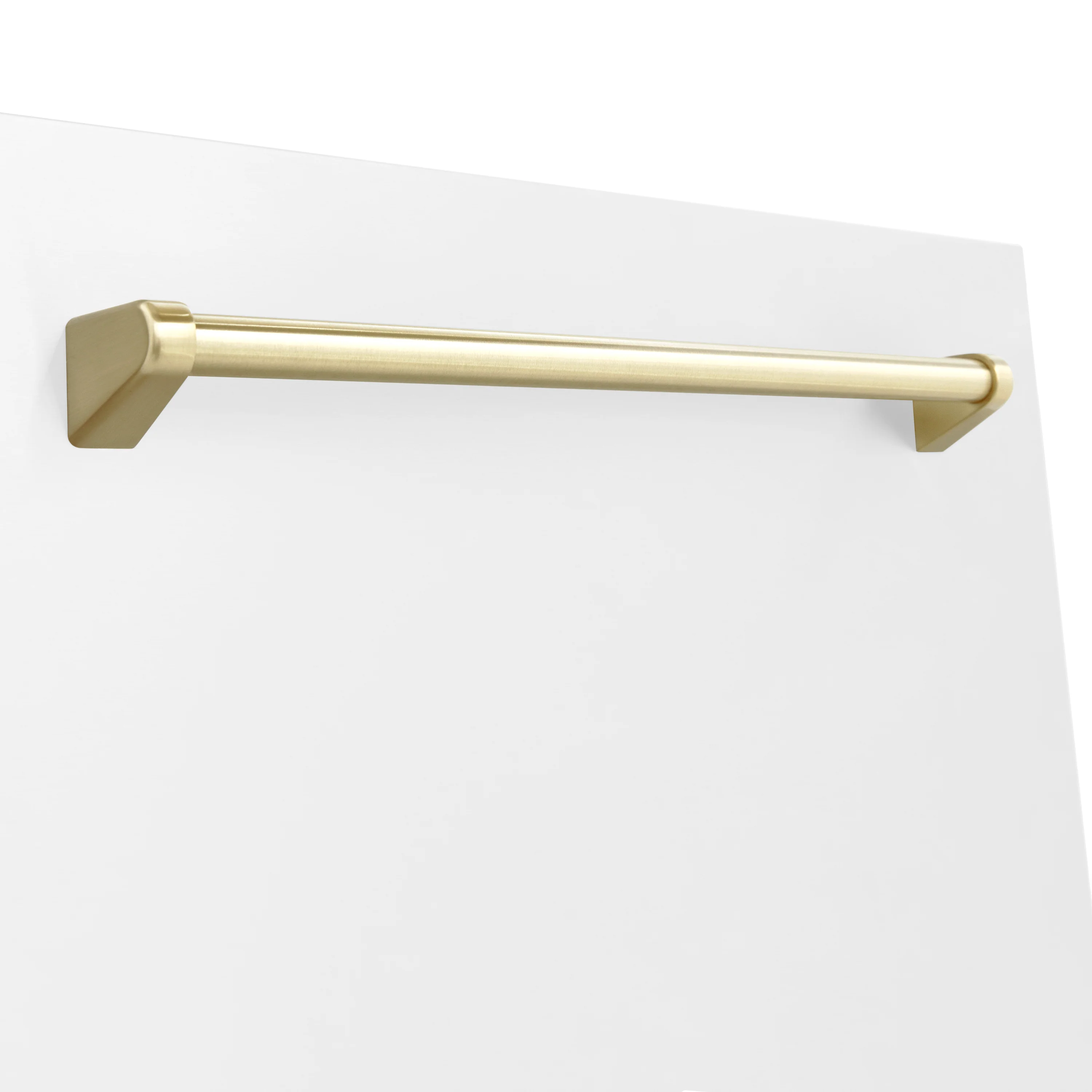 ZLINE 18" Autograph Edition Tallac Dishwasher Panel in White Matte with Gold Handle (DPVZ-WM-18-G) - Image 4