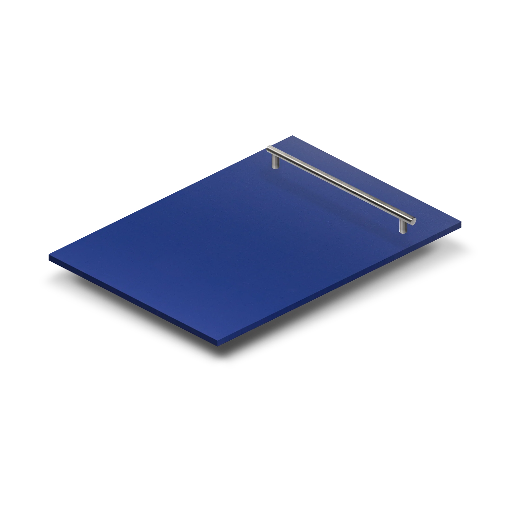 ZLINE 18" Dishwasher Panel in Blue Matte with Modern Handle (DP-BM-H-18) - Image 2