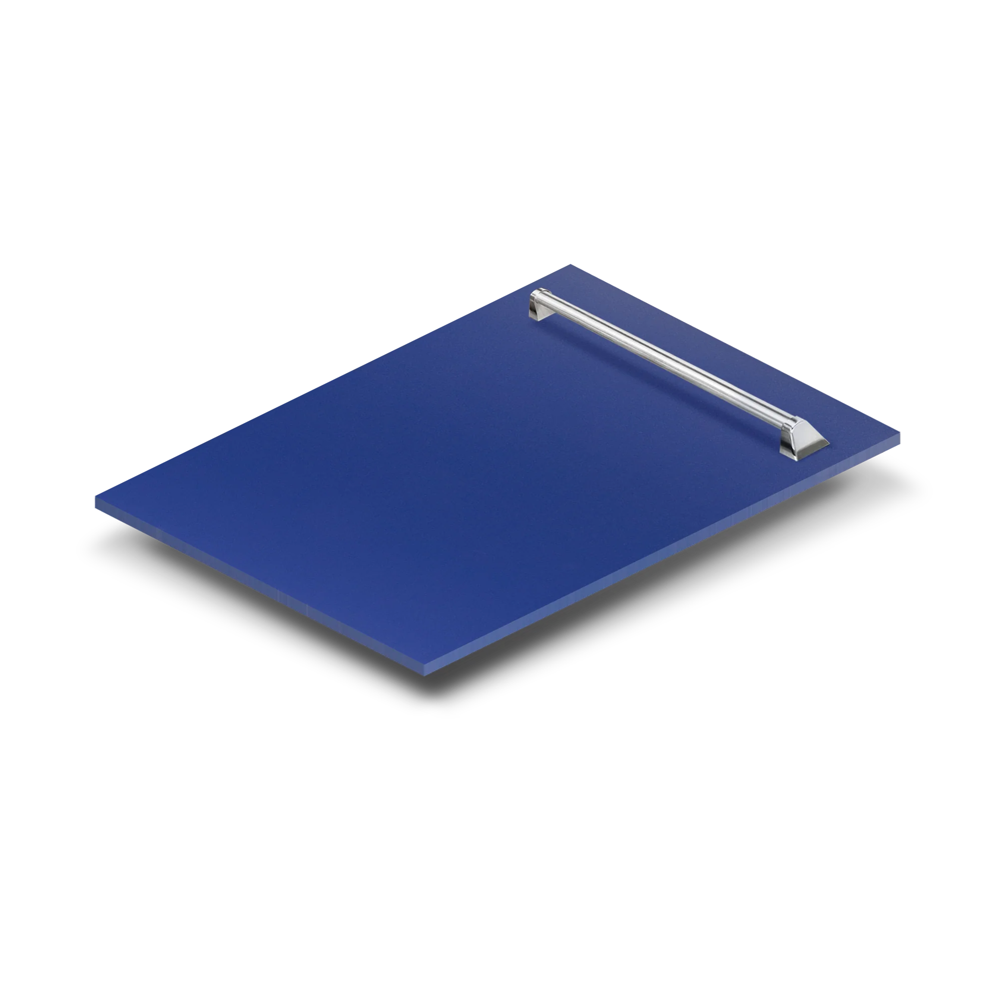 ZLINE 18" Dishwasher Panel in Blue Matte with Traditional Handle (DP-BM-18) - Image 2
