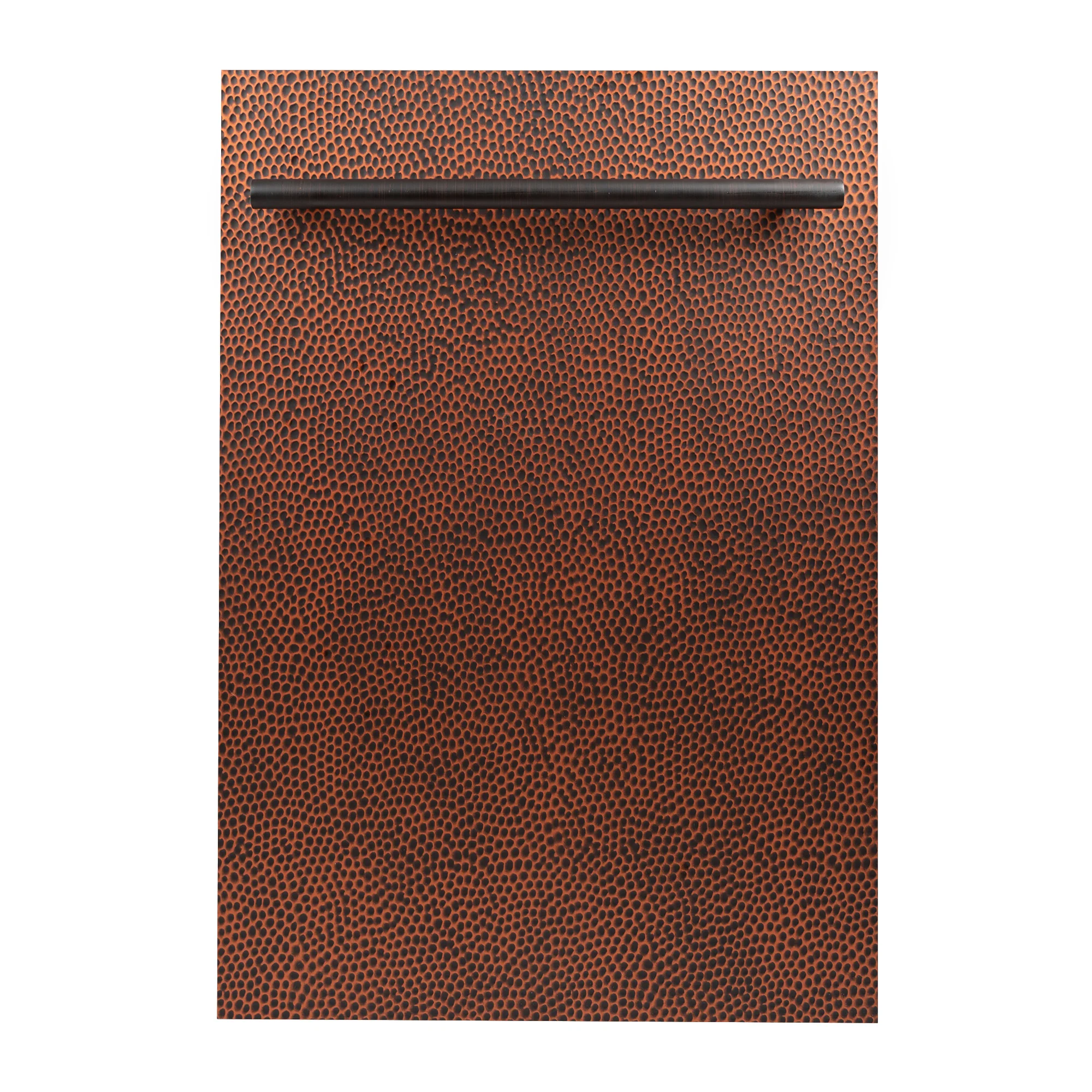ZLINE 18" Dishwasher Panel in Hand-Hammered Copper with Modern Handle (DP-HH-18)