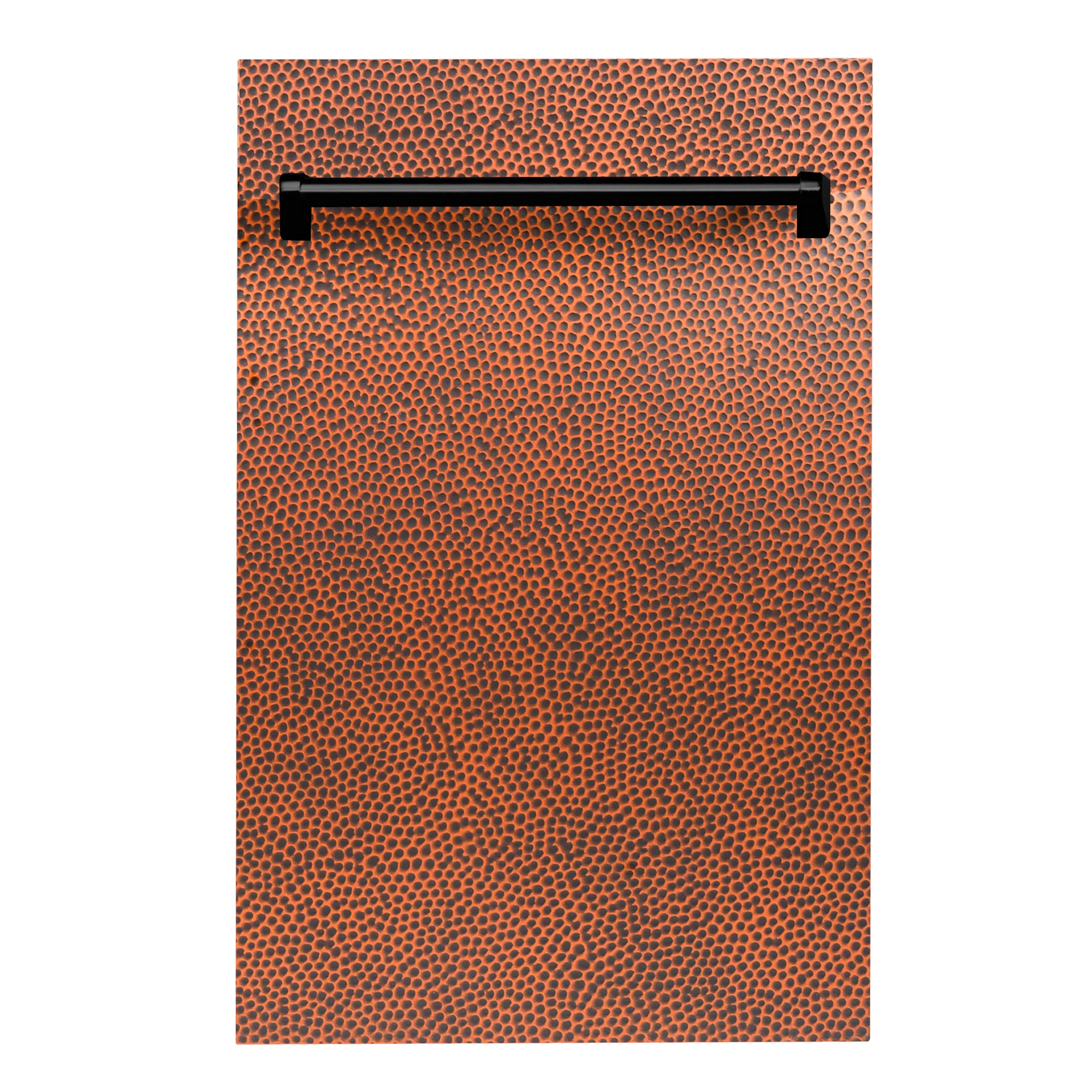 ZLINE 18" Dishwasher Panel in Hand-Hammered Copper with Traditional Handle (DP-HH-H-18)