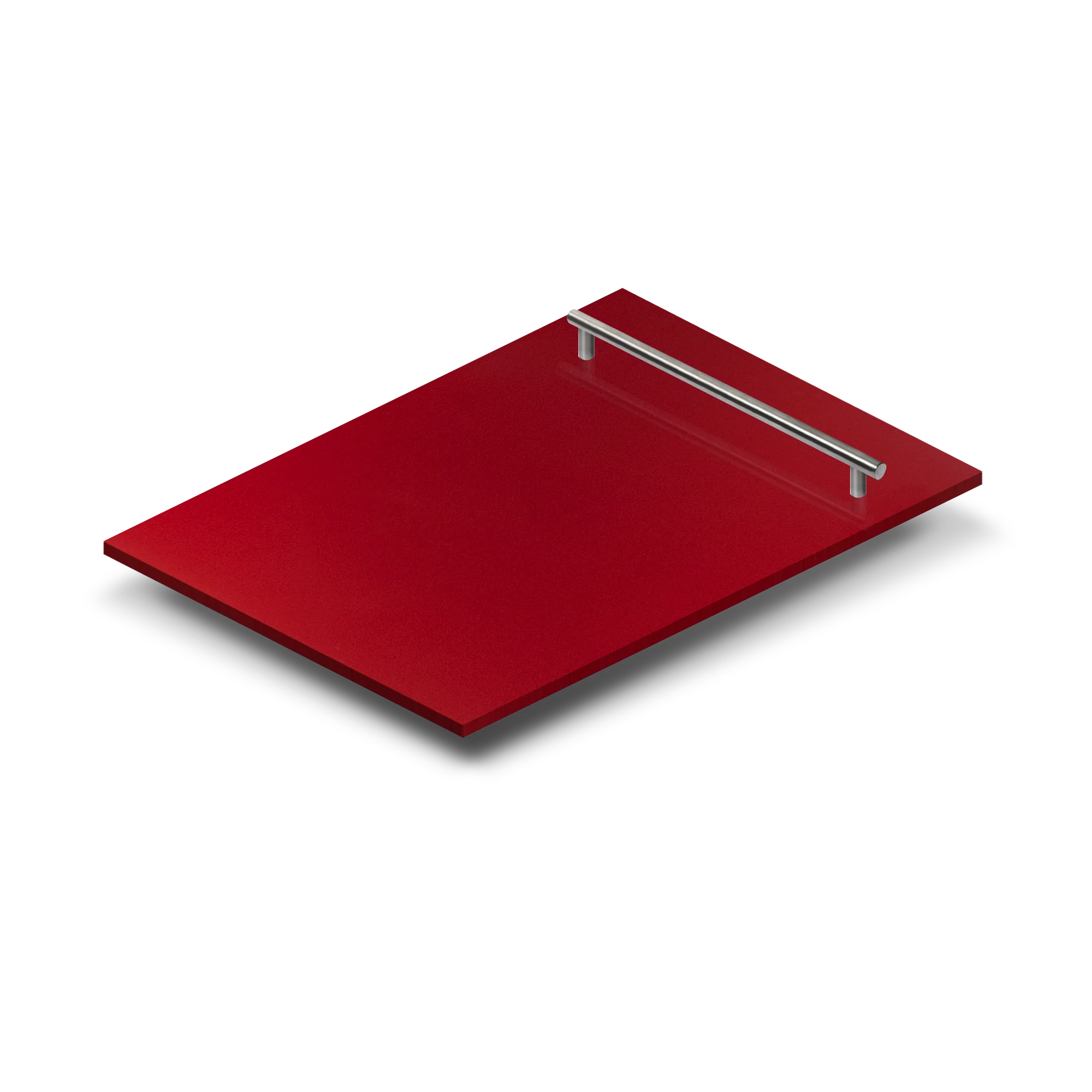 ZLINE 18" Dishwasher Panel in Red Gloss with Modern Handle (DP-RG-H-18) - Image 2