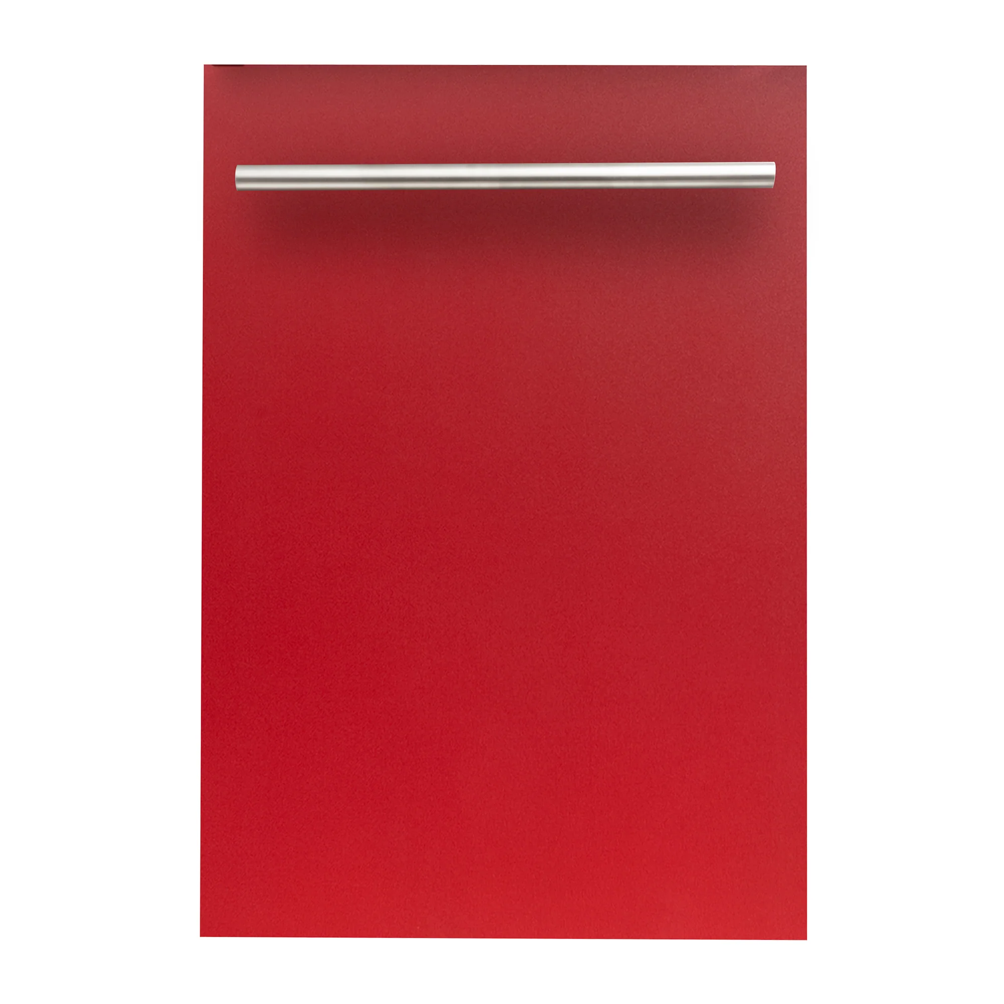 ZLINE 18" Dishwasher Panel in Red Matte with Modern Handle (DP-RM-H-18)