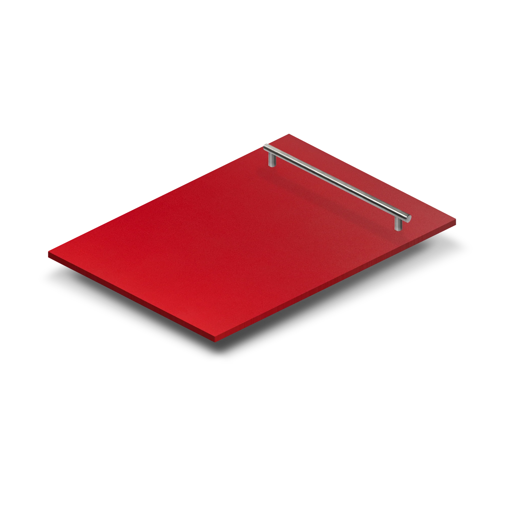 ZLINE 18" Dishwasher Panel in Red Matte with Modern Handle (DP-RM-H-18) - Image 2