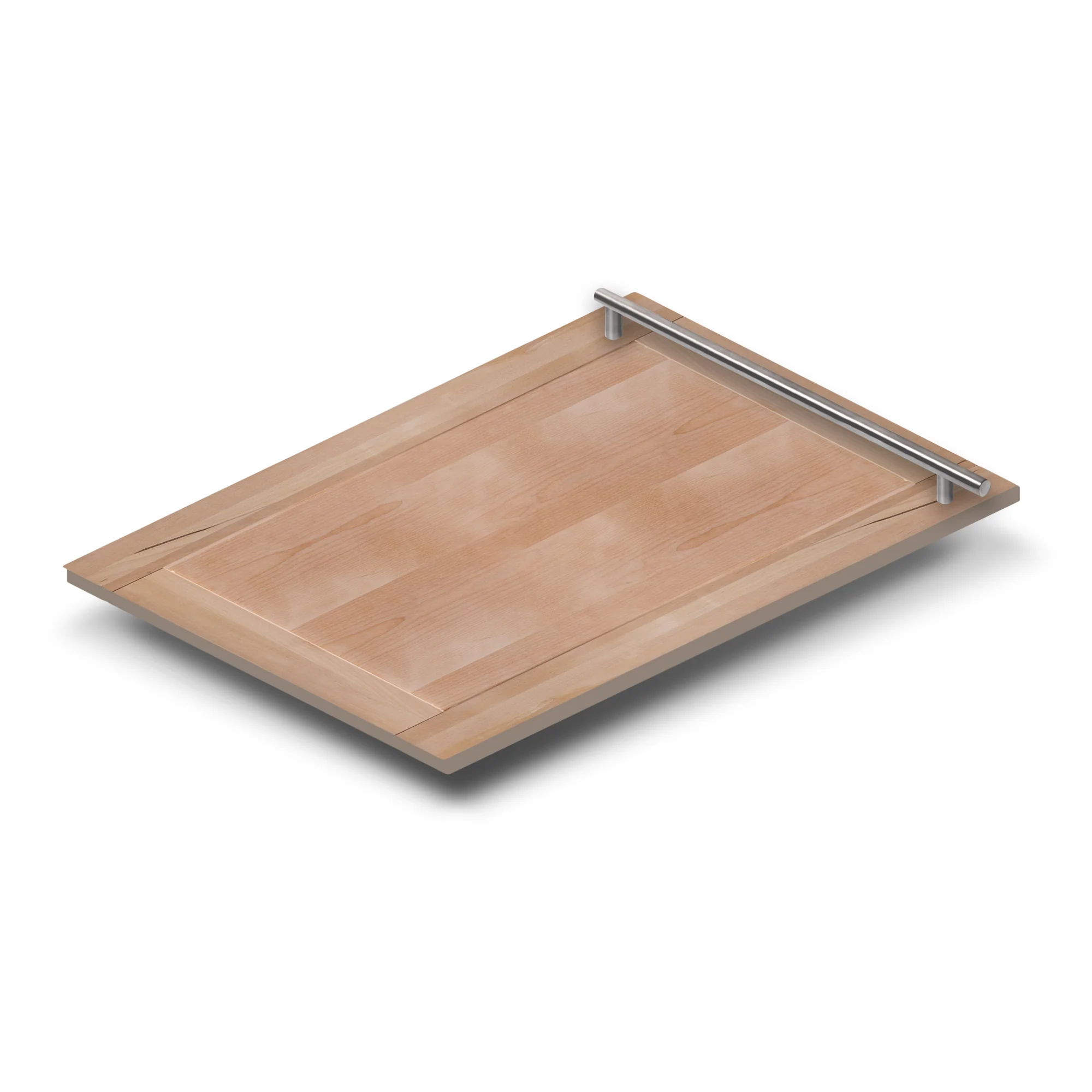 ZLINE 18" Dishwasher Panel in Unfinished Wood with Modern Handle (DP-UF-18) - Image 2