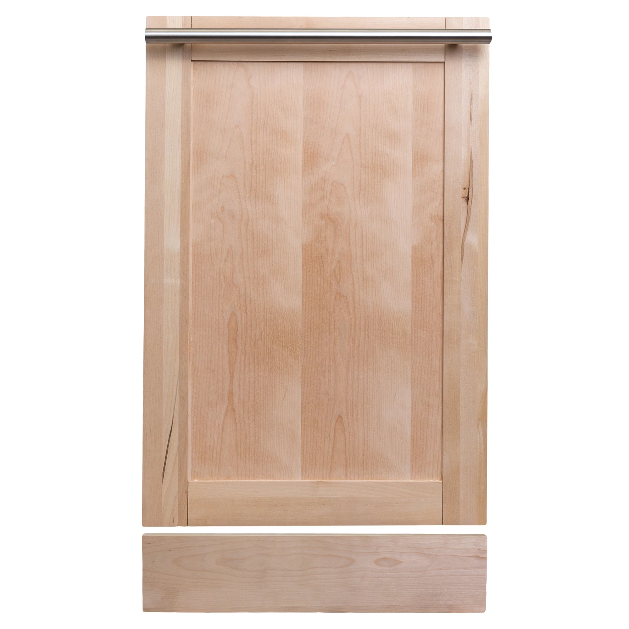 ZLINE 18" Dishwasher Panel in Unfinished Wood with Modern Handle (DP-UF-18) - Image 3