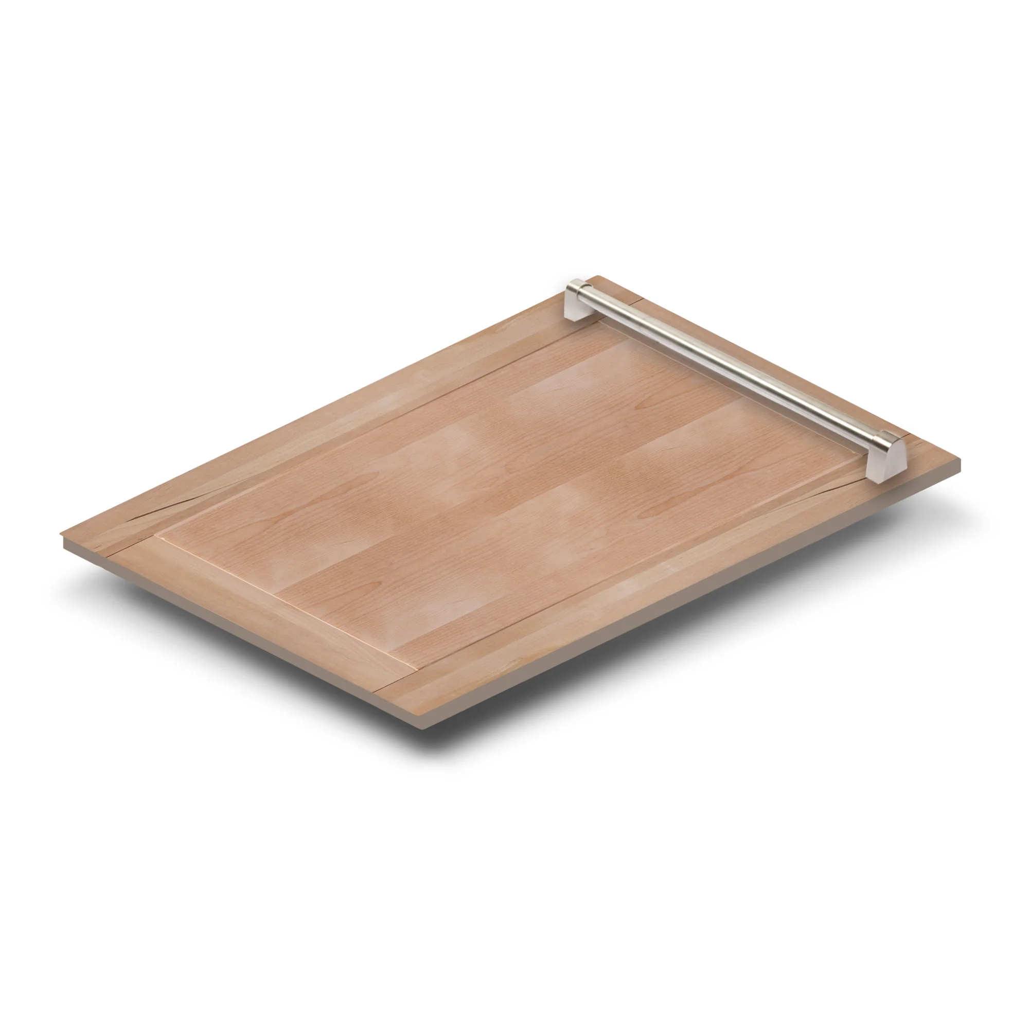 ZLINE 18" Dishwasher Panel in Unfinished Wood with Traditional Handle (DP-UF-H-18) - Image 2