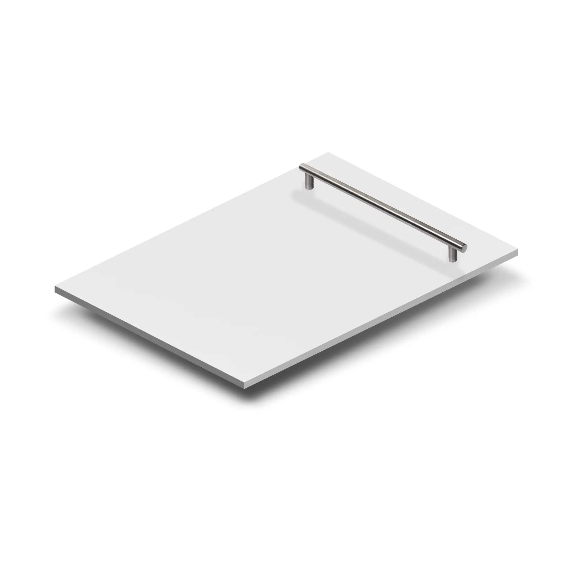 ZLINE 18" Dishwasher Panel in White Matte with Modern Handle (DP-WM-H-18) - Image 2