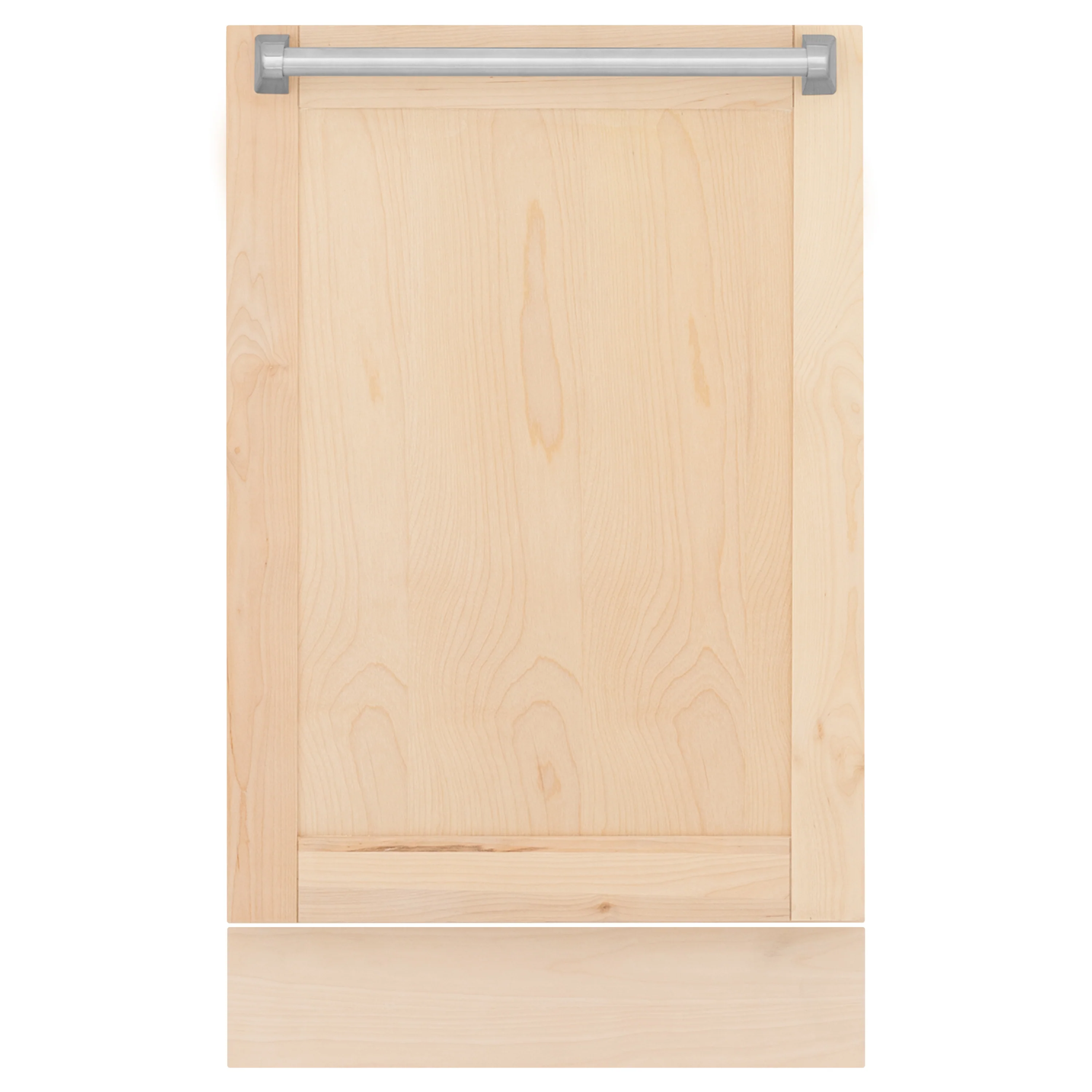 ZLINE 18" Tallac Dishwasher Panel in Unfinished Wood with Traditional Handle (DPV-UF-18) - Image 2