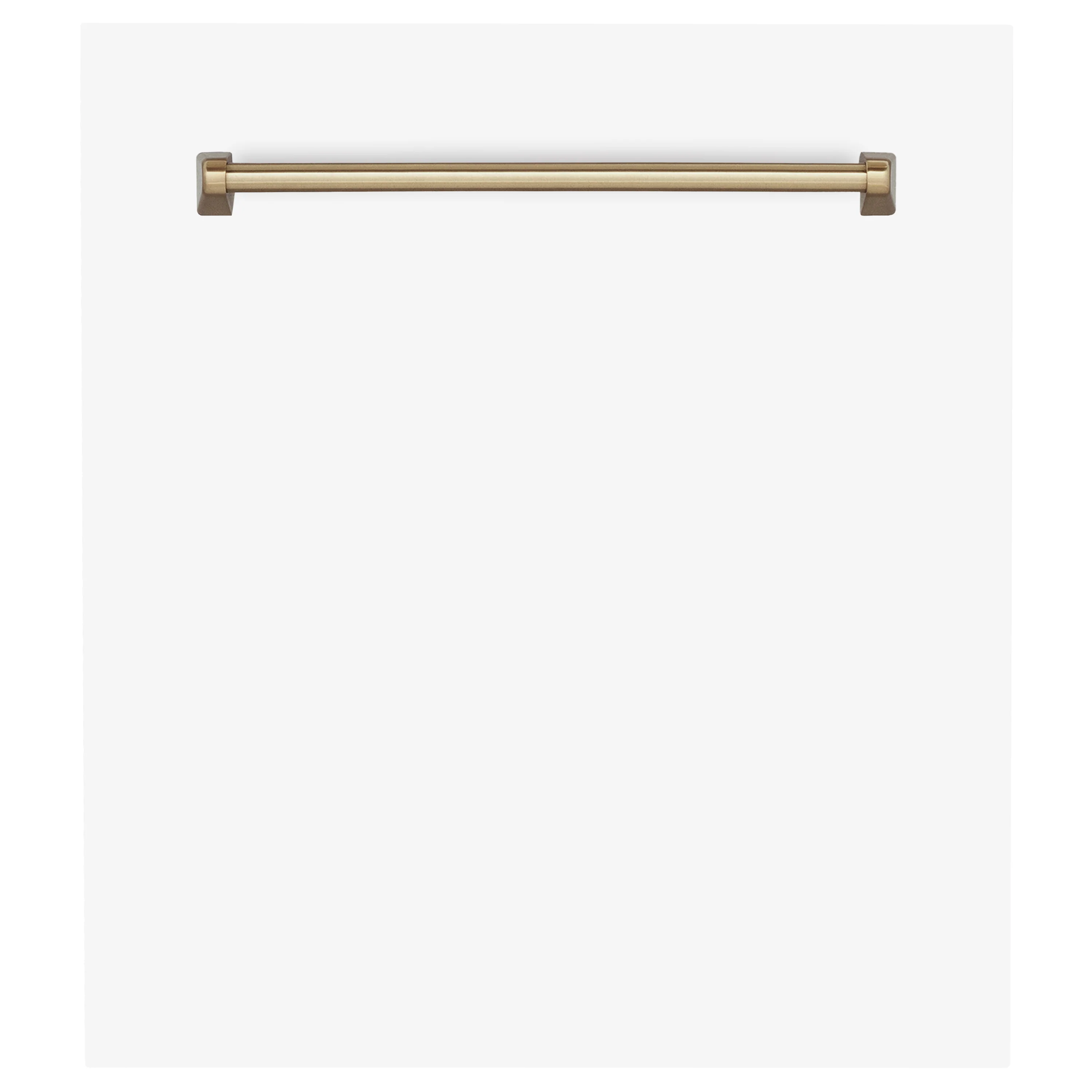 ZLINE 24" Autograph Edition Tallac Dishwasher Panel in White Matte with Champagne Bronze Handle (DPVZ-304-24-WM)