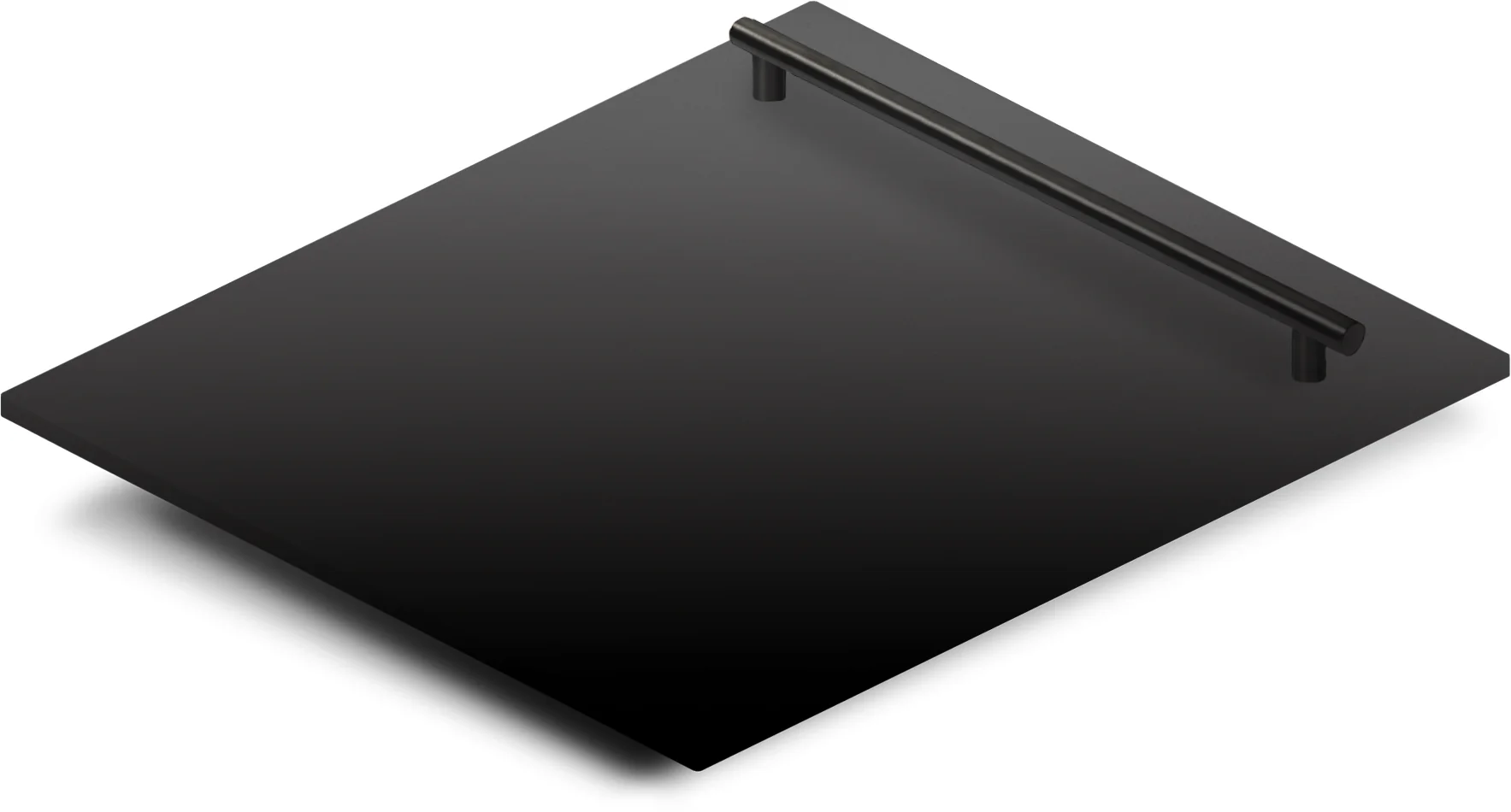 ZLINE 24" Dishwasher Panel in Black Stainless Steel with Modern Handle (DP-BS-H-24) - Image 2
