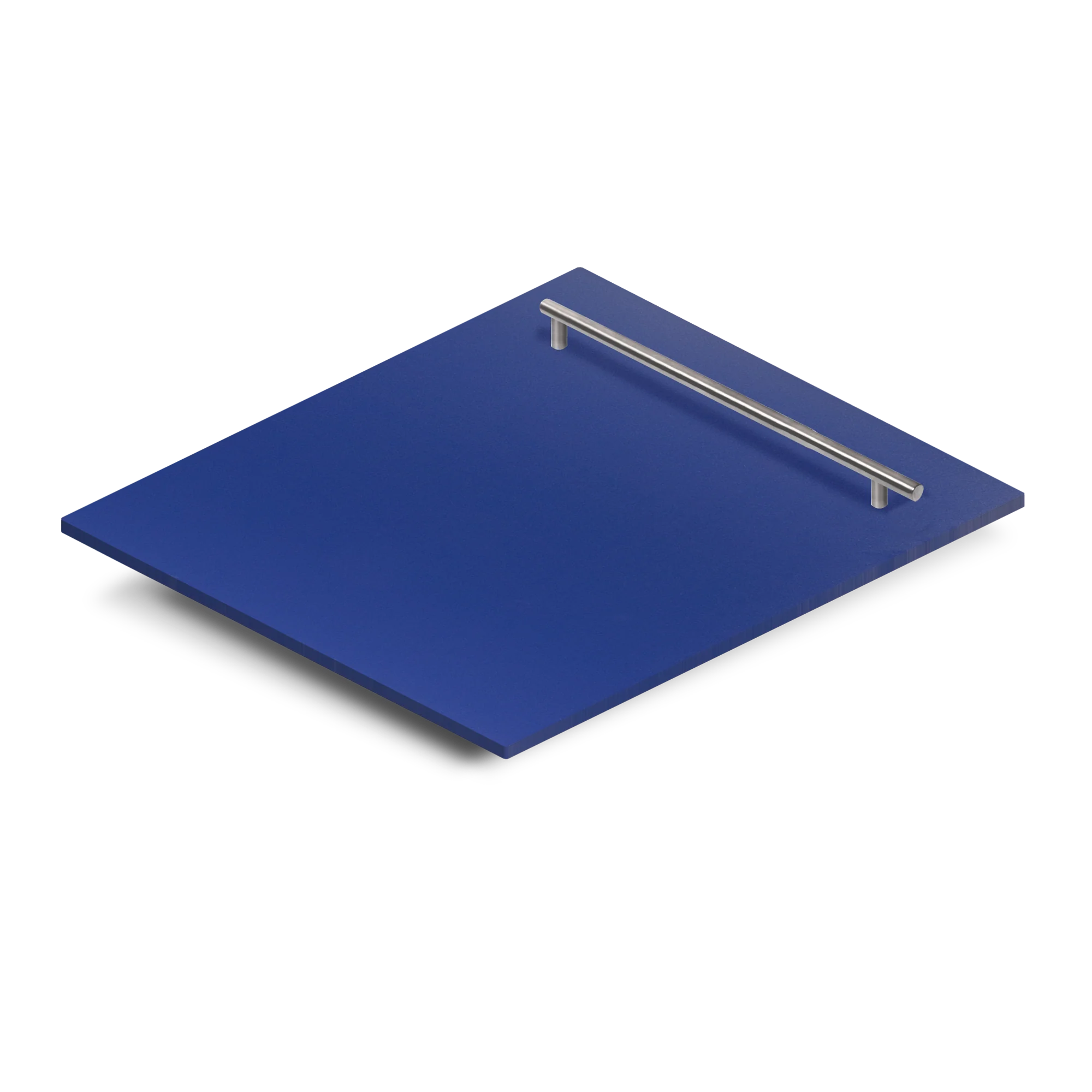 ZLINE 24" Dishwasher Panel in Blue Matte with Modern Handle (DP-BM-H-24) - Image 2