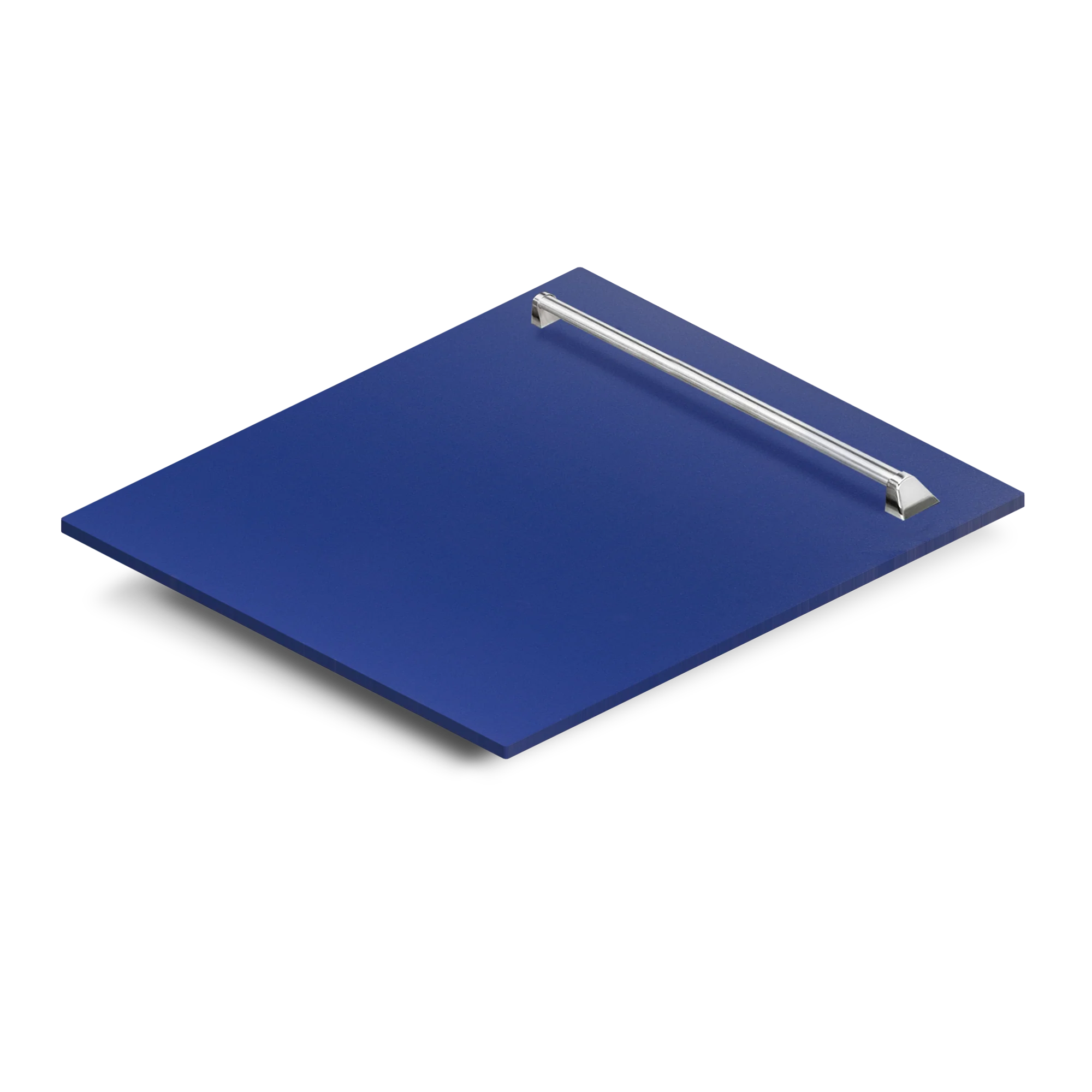 ZLINE 24" Dishwasher Panel in Blue Matte with Traditional Handle (DP-BM-24) - Image 2