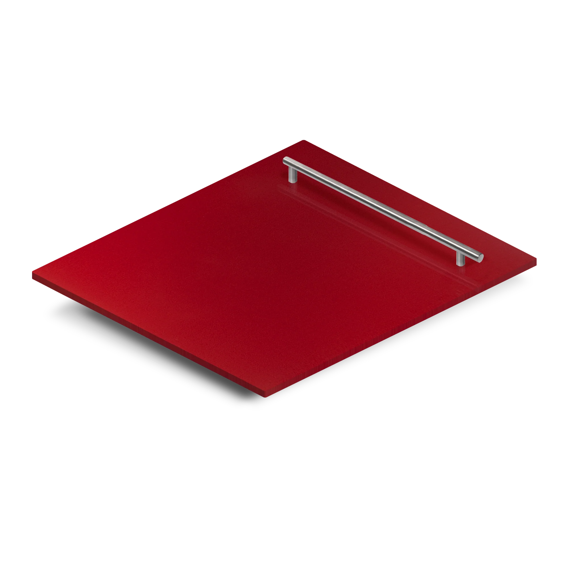 ZLINE 24" Dishwasher Panel in Red Gloss with Modern Handle (DP-RG-H-24) - Image 2