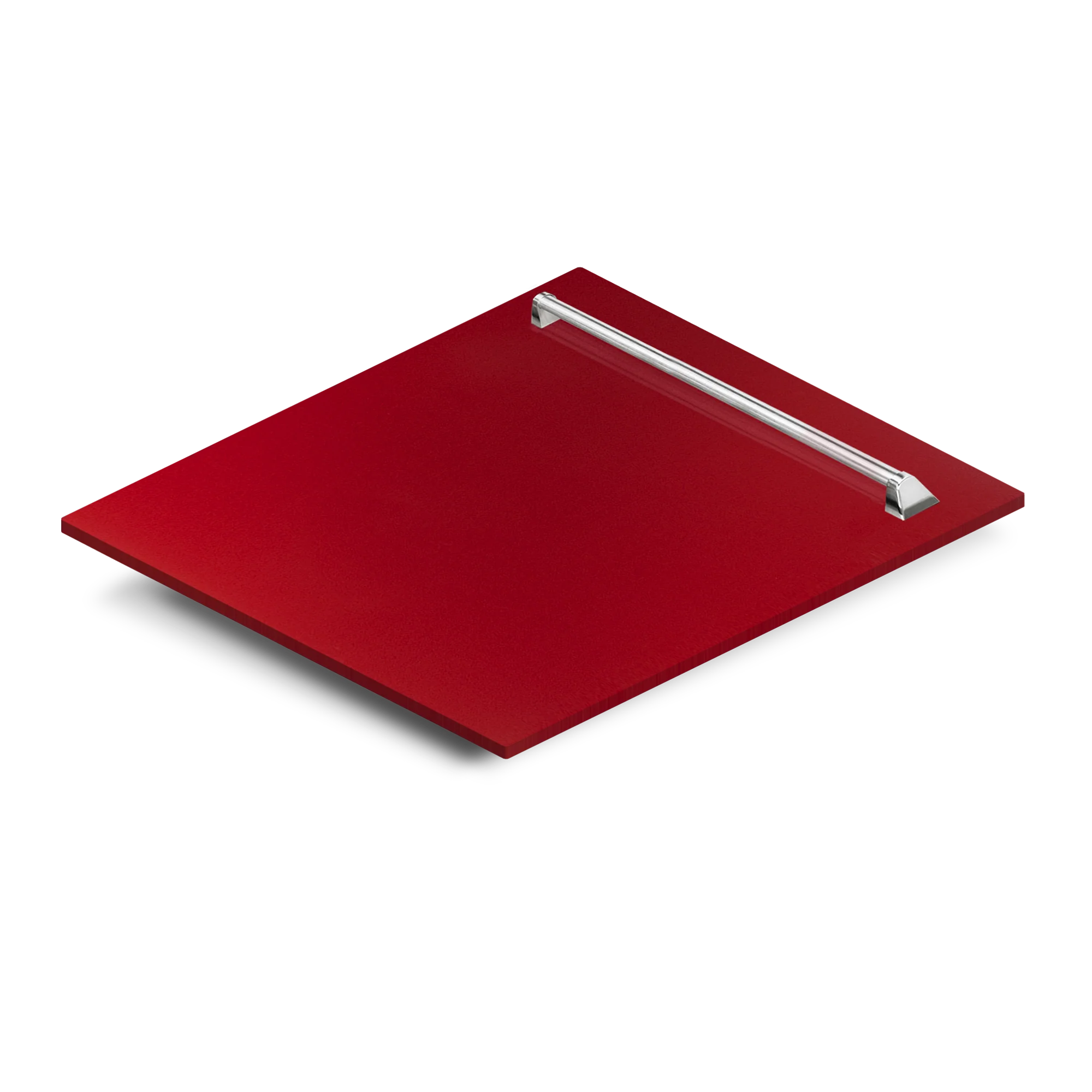 ZLINE 24" Dishwasher Panel in Red Gloss with Traditional Handle (DP-RG-24) - Image 2