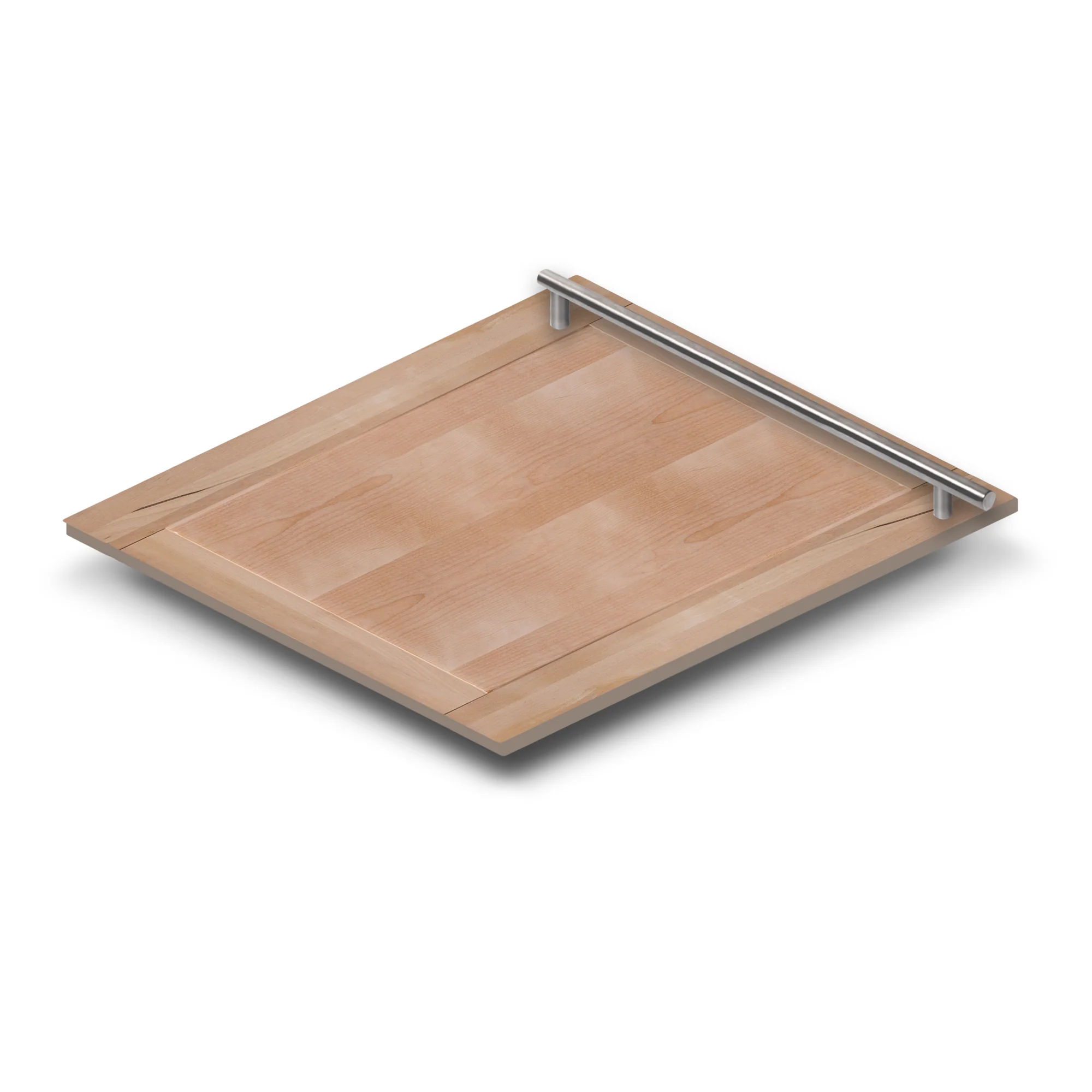 ZLINE 24" Dishwasher Panel in Unfinished Wood with Modern Handle (DP-UF-24) - Image 3