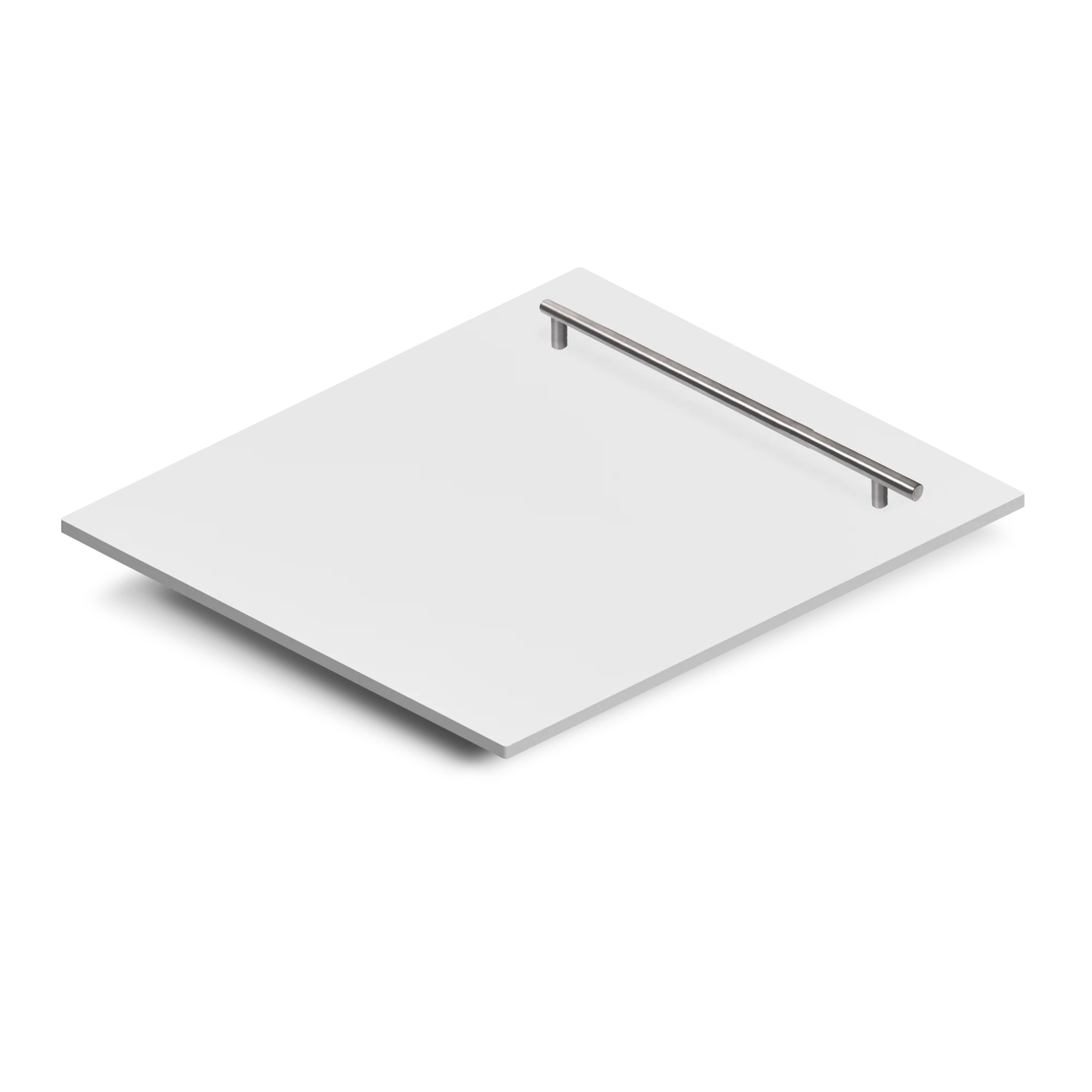 ZLINE 24" Dishwasher Panel in White Matte with Modern Handle (DP-WM-H-24) - Image 2