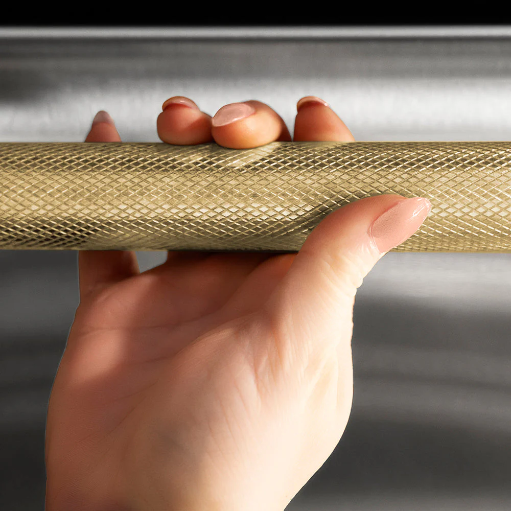 ZLINE 24 in. Autograph Edition Dishwasher Helix Handle (Set of 1) in Champagne Bronze (DWHZ-K-CB-24) - Image 2