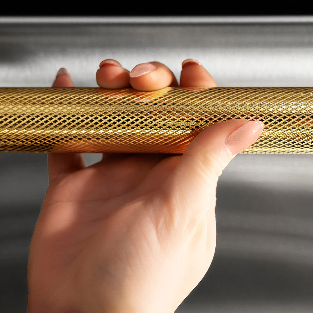 ZLINE 24 in. Autograph Edition Dishwasher Helix Handle (Set of 1) in Polished Gold (DWHZ-K-G-24) - Image 2