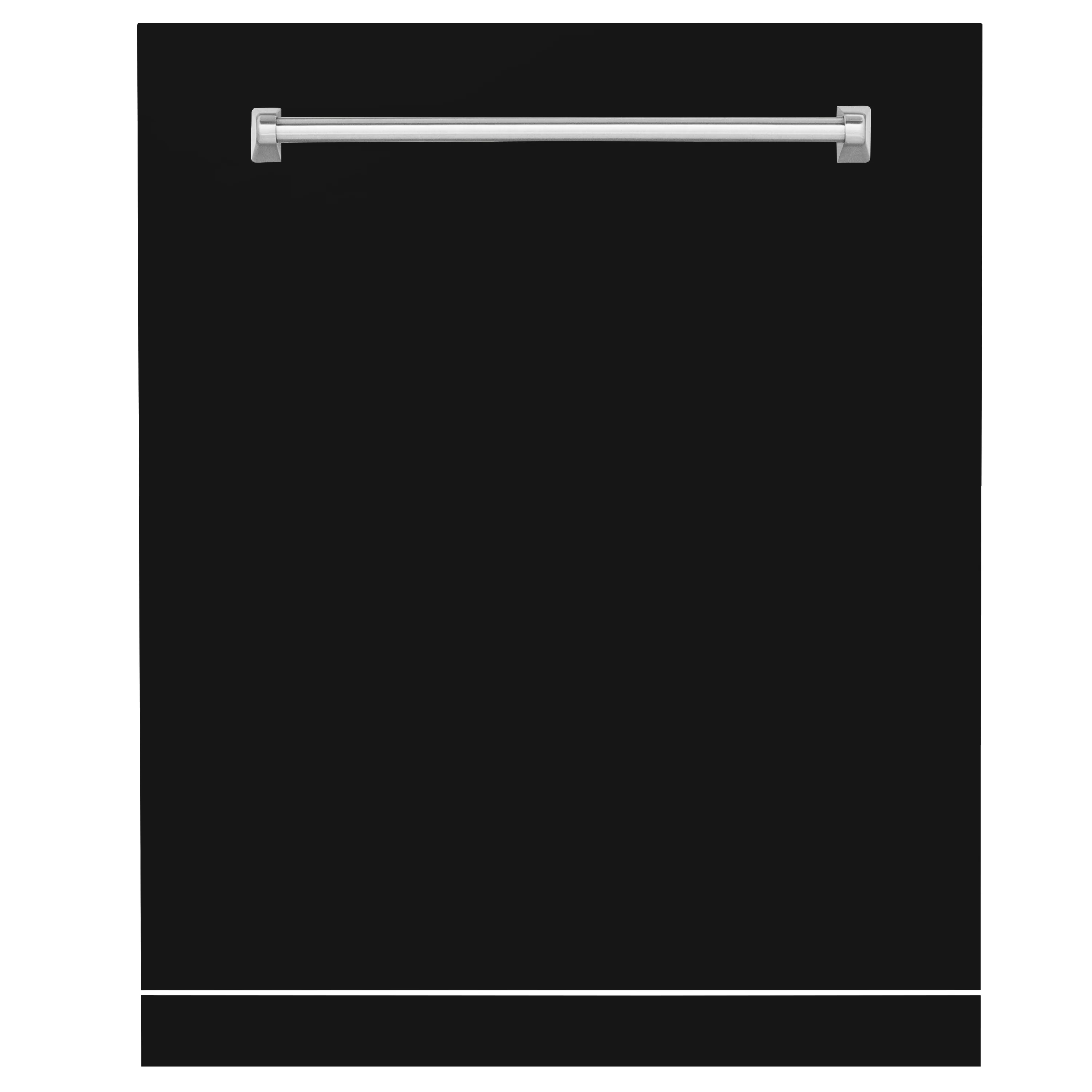 ZLINE 24" Monument Dishwasher Panel in Black Matte with Traditional Handle (DPMT-BLM-24) - Image 3