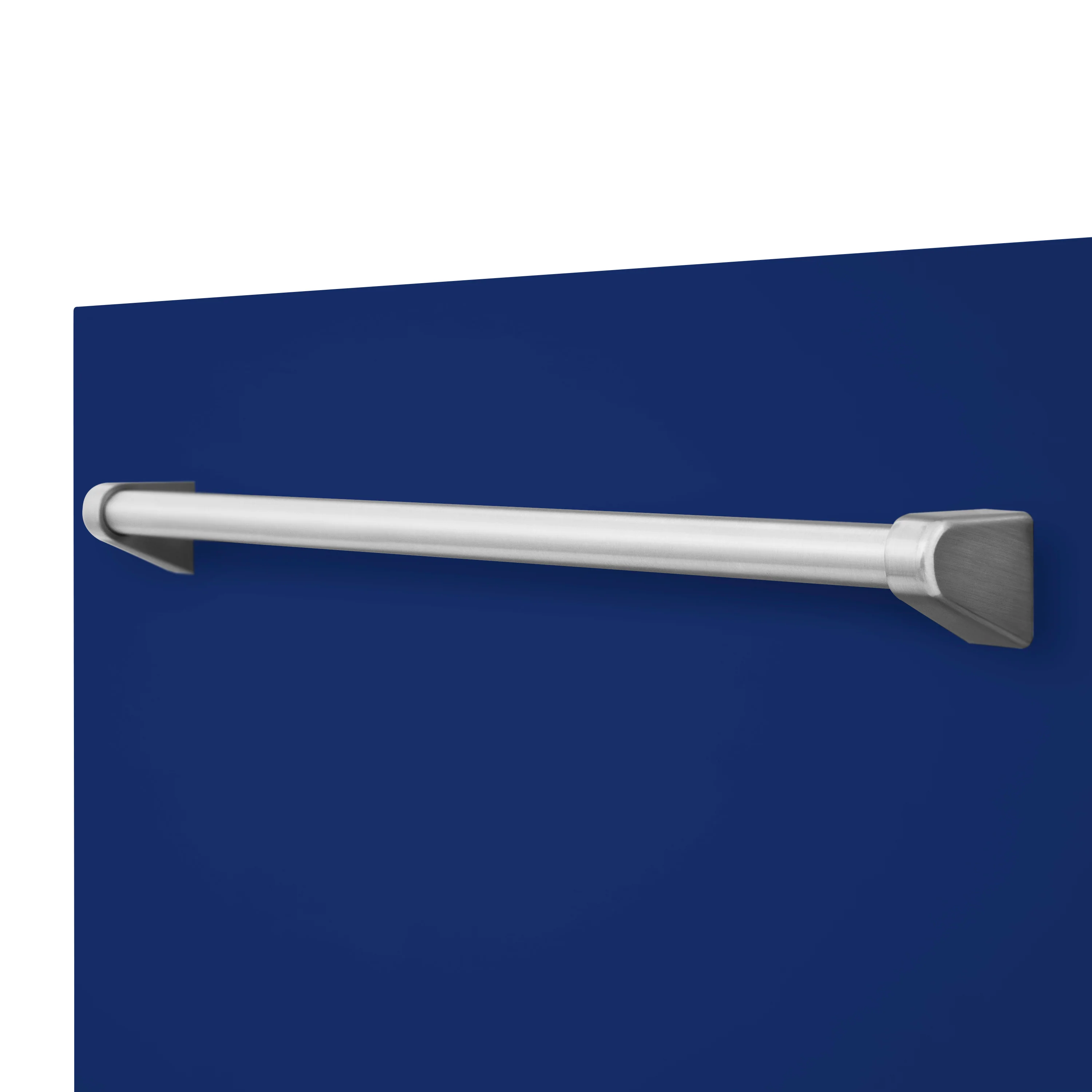 ZLINE 24" Monument Dishwasher Panel in Blue Gloss with Traditional Handle (DPMT-BG-24) - Image 2