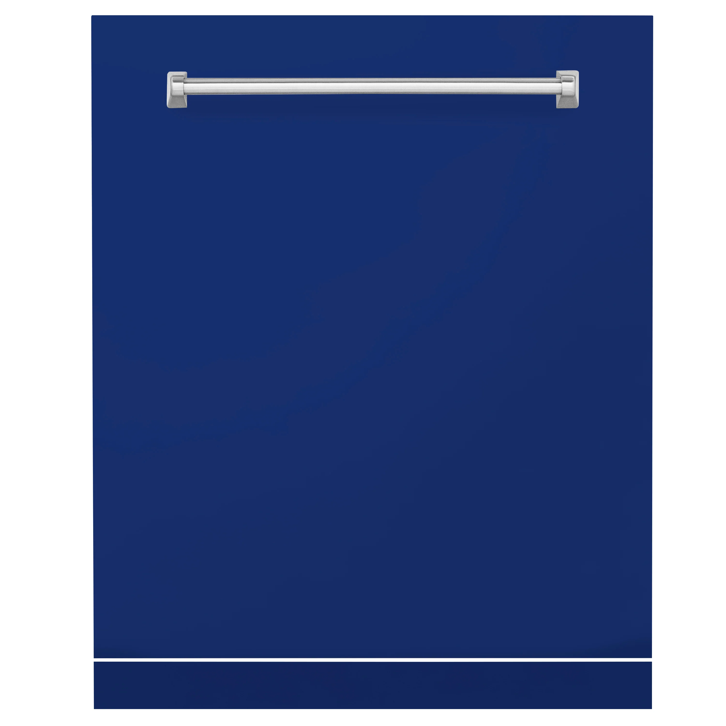 ZLINE 24" Monument Dishwasher Panel in Blue Gloss with Traditional Handle (DPMT-BG-24) - Image 3
