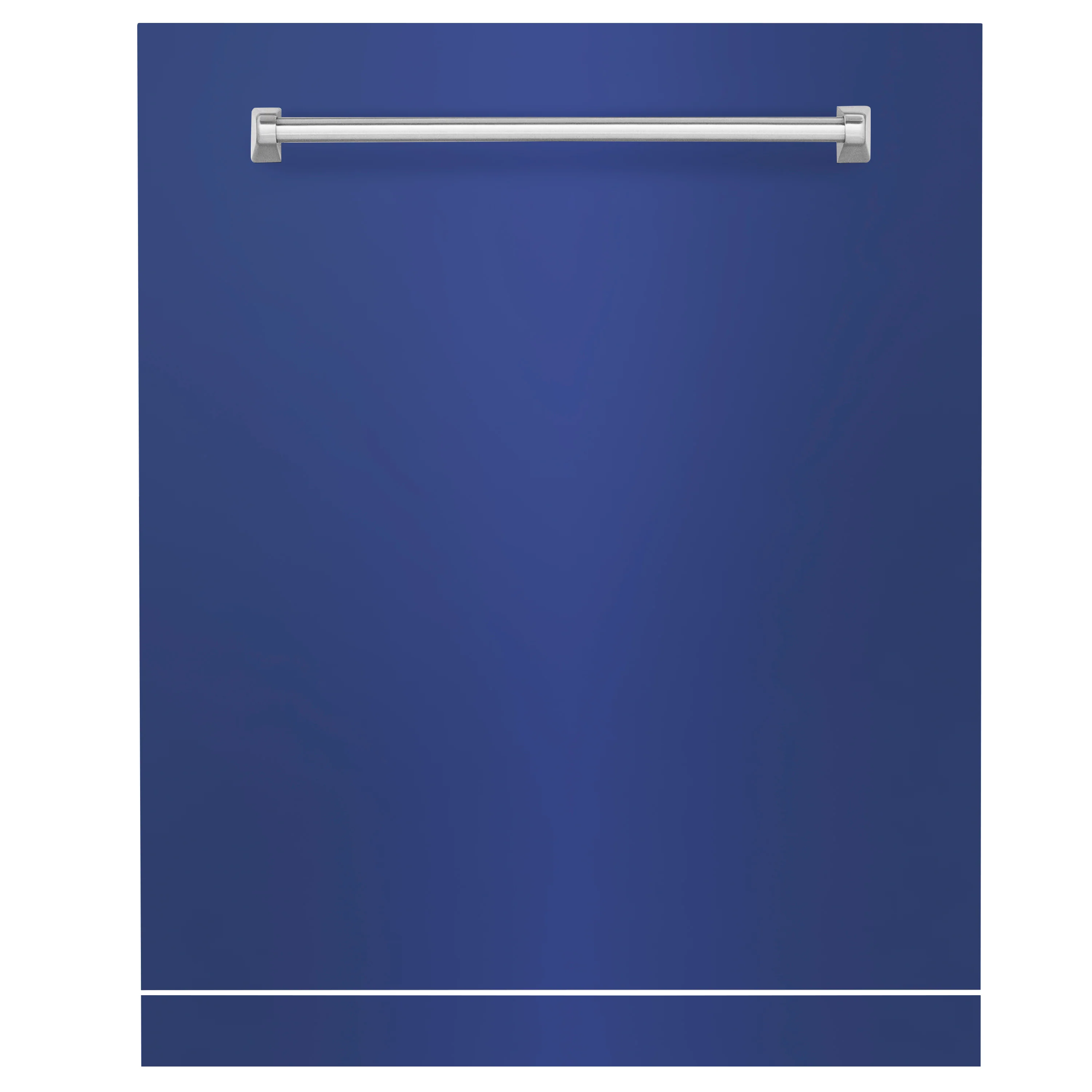 ZLINE 24" Monument Dishwasher Panel in Blue Matte with Traditional Handle (DPMT-BM-24) - Image 4