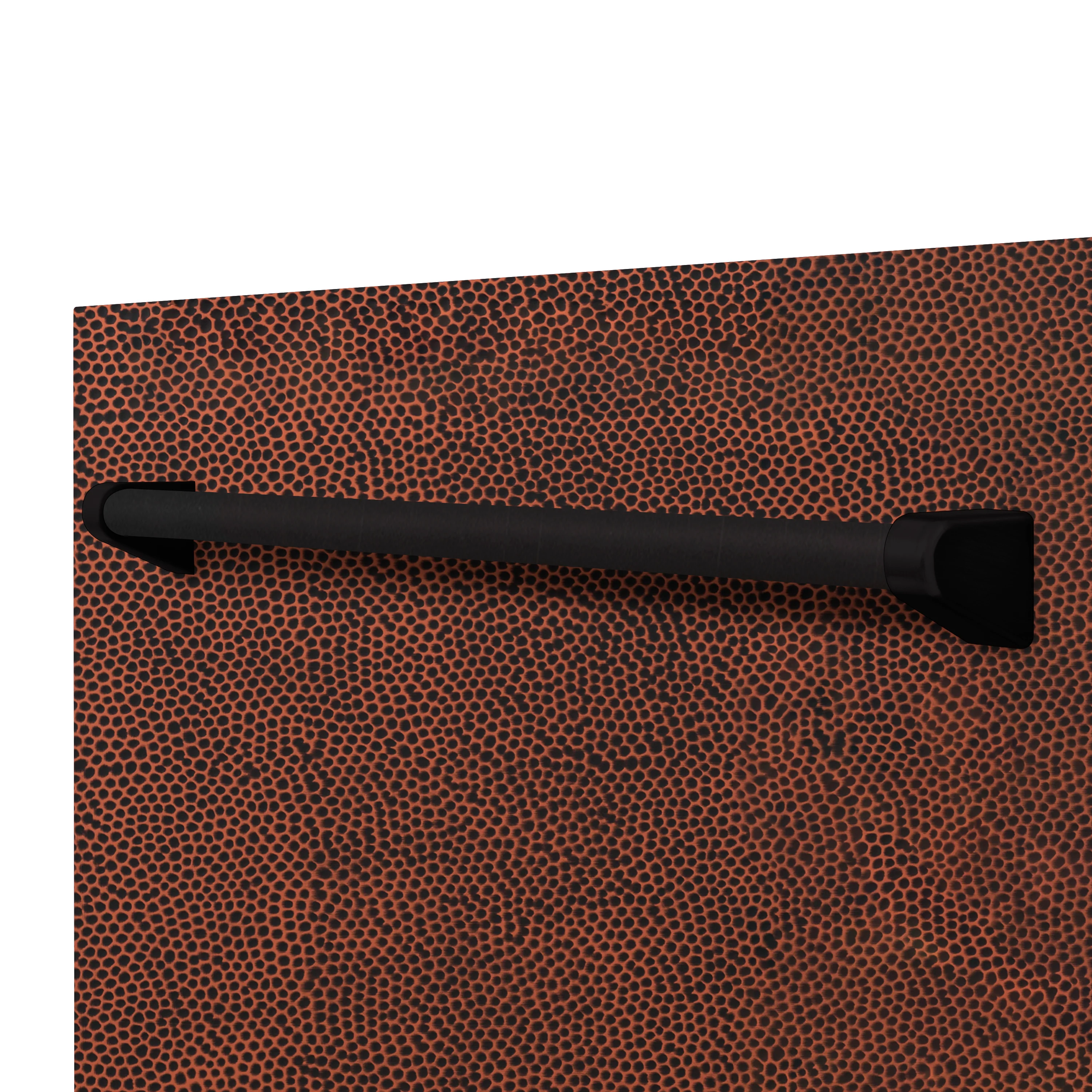 ZLINE 24" Monument Dishwasher Panel in Hand Hammered Copper with Traditional Handle (DPMT-HH-24) - Image 2