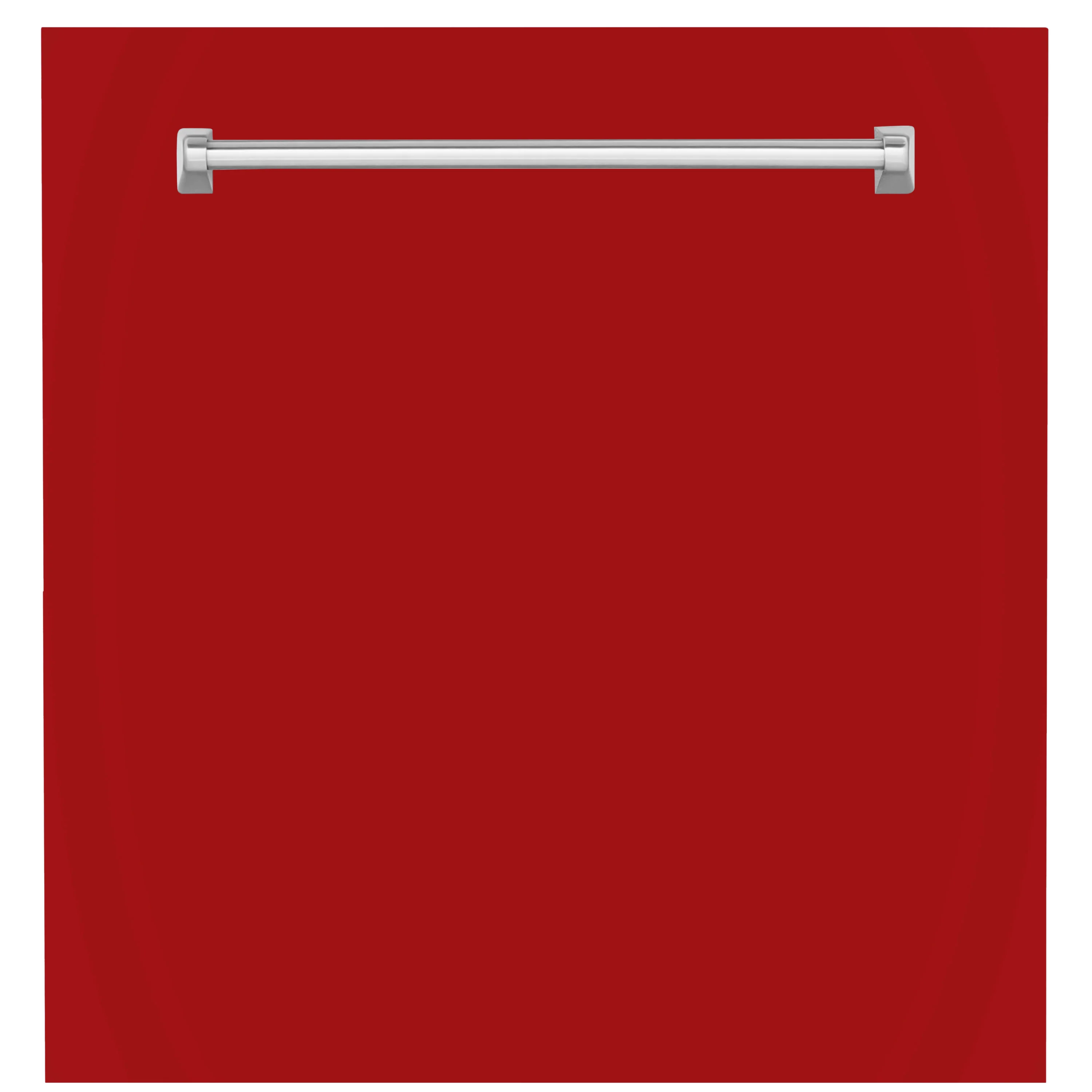ZLINE 24" Monument Dishwasher Panel in Red Gloss with Traditional Handle (DPMT-RG-24)
