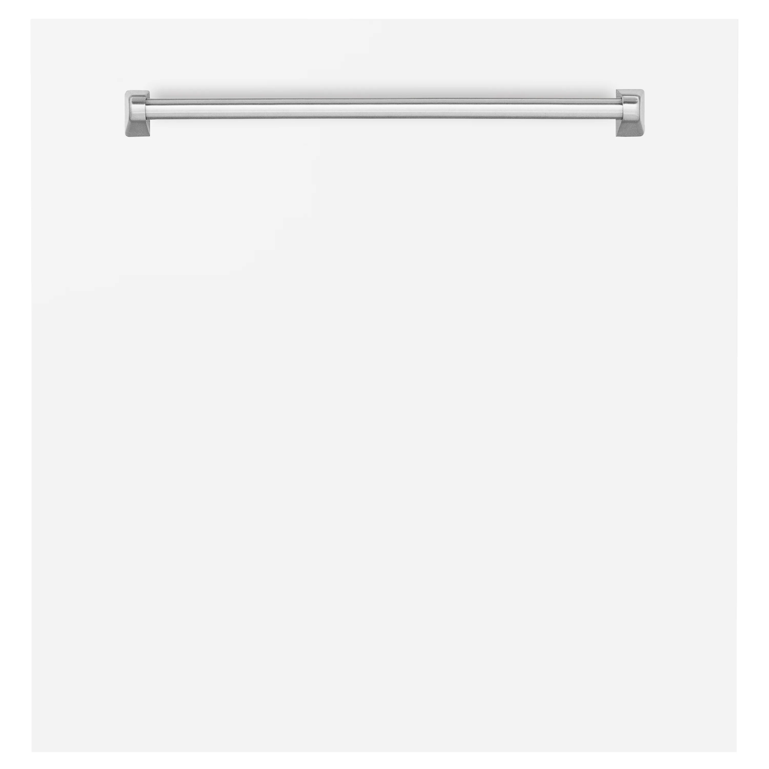 ZLINE 24" Monument Dishwasher Panel in White Matte with Traditional Handle (DPMT-WM-24)