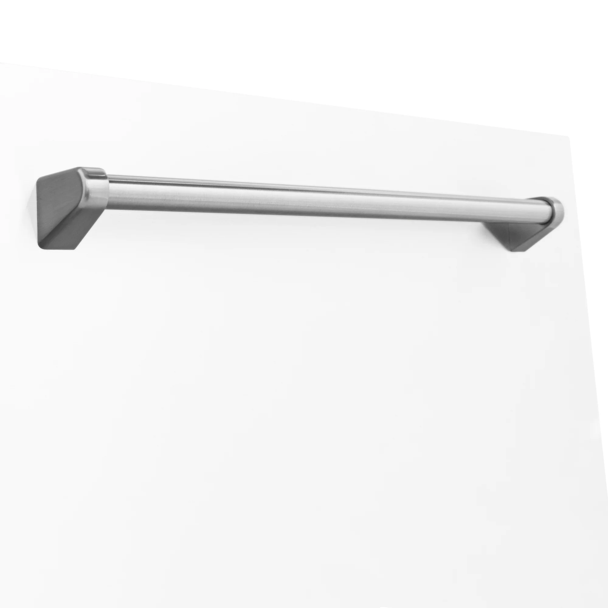 ZLINE 24" Monument Dishwasher Panel in White Matte with Traditional Handle (DPMT-WM-24) - Image 4