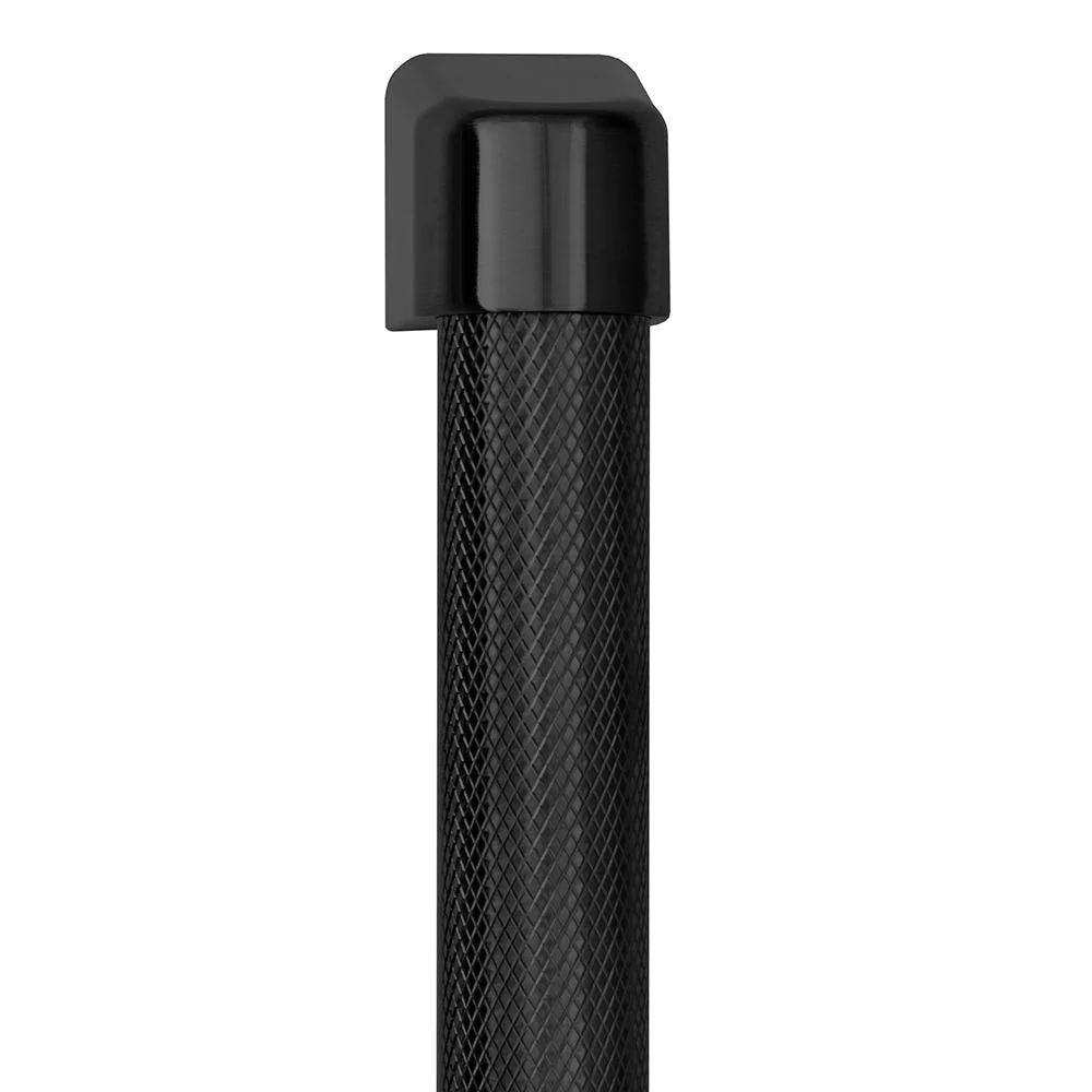 ZLINE 36 in. Freestanding French Door Refrigerator Helix Handles (Set of 4) in Black Stainless Steel (RFMHZ-36-K-BS) - Image 3