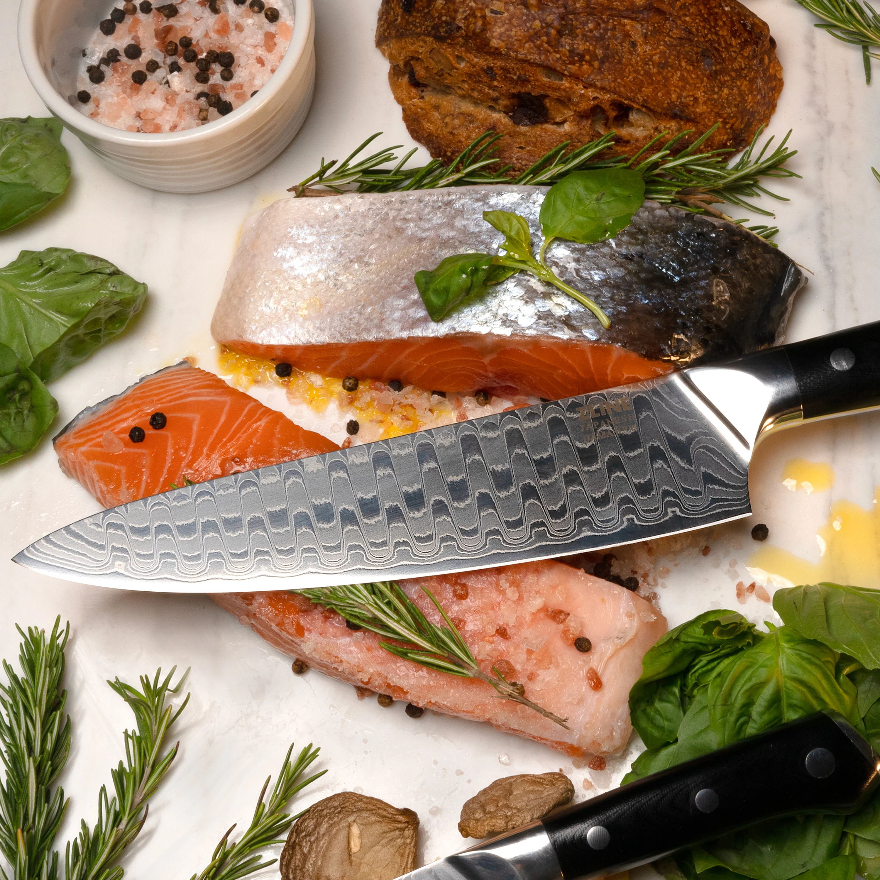 ZLINE 8” Professional Damascus Steel Chef’s Knife - Image 8