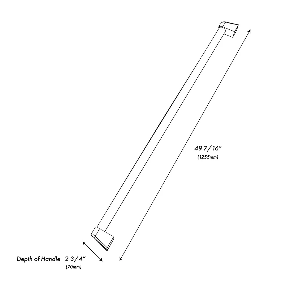 ZLINE Column Refrigeration Helix Handle (Set of 1) in Stainless Steel (RCHZ-K-ST) - Image 5
