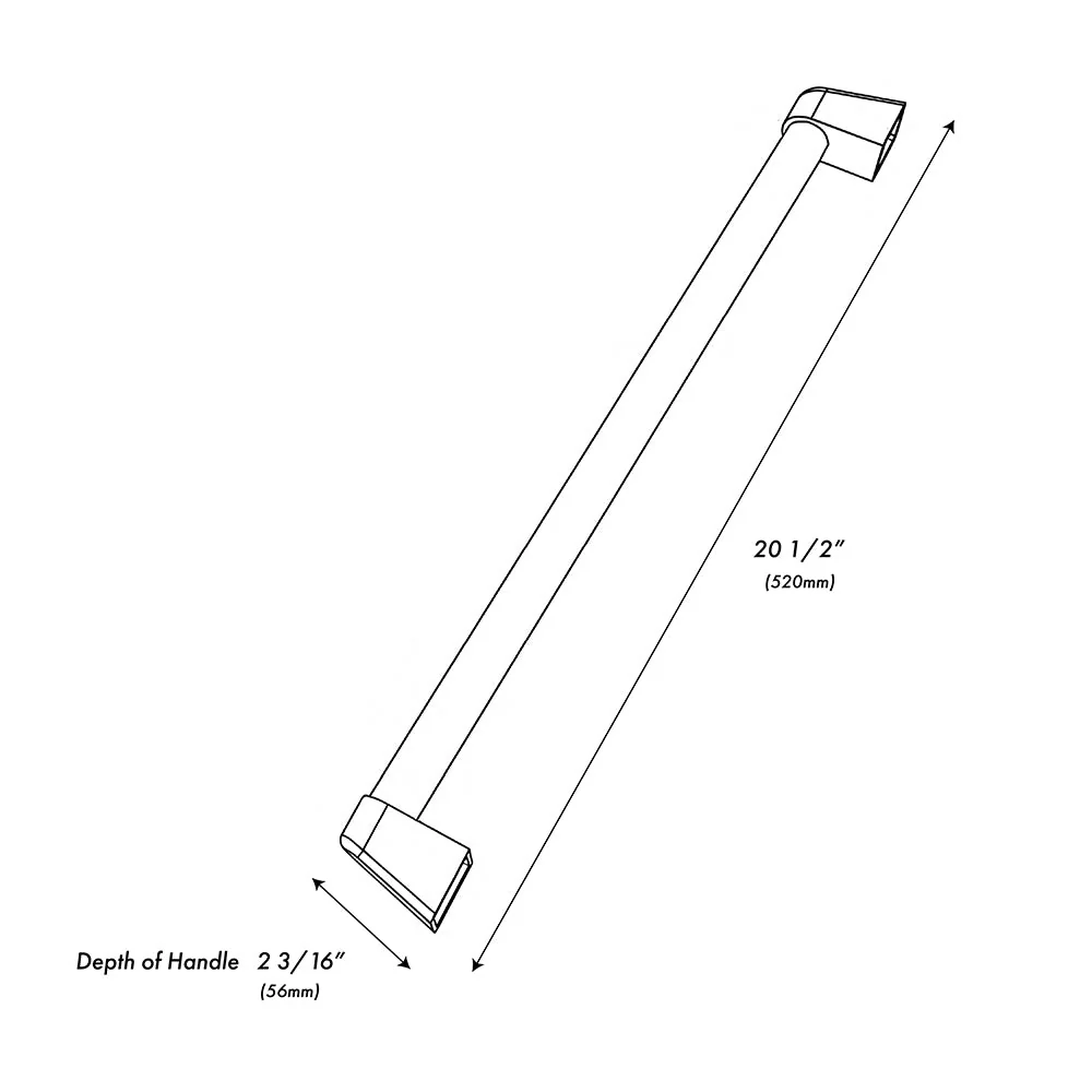 ZLINE Touchstone Refrigerator Drawer Helix Handles (Set of 2) in Stainless Steel (RDHOZ-24-K-ST) - Image 6